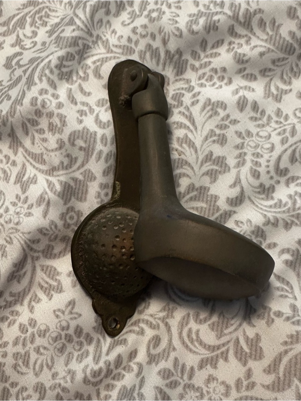 Vintage Solid Brass British Golf Door Knocker